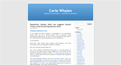 Desktop Screenshot of coriewhalen.com